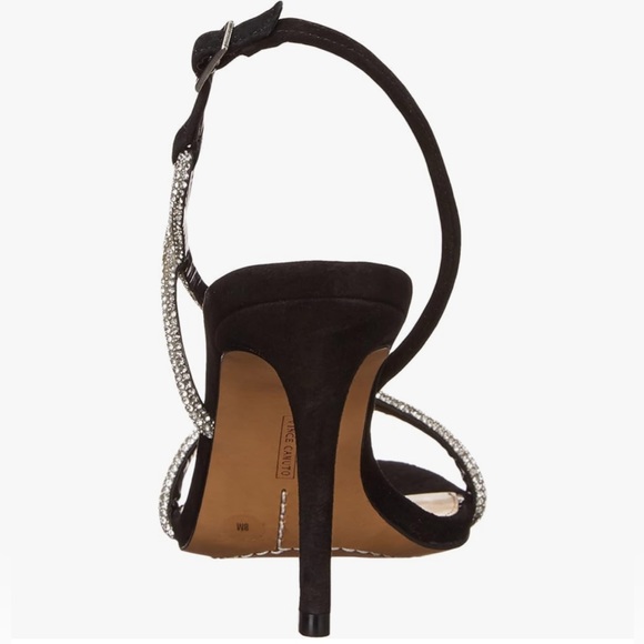 Vince Camuto Luanna Rhinestone Strappy Stiletto Sandals Heels - Sz 8.5 - NWT NIB - Picture 4 of 9